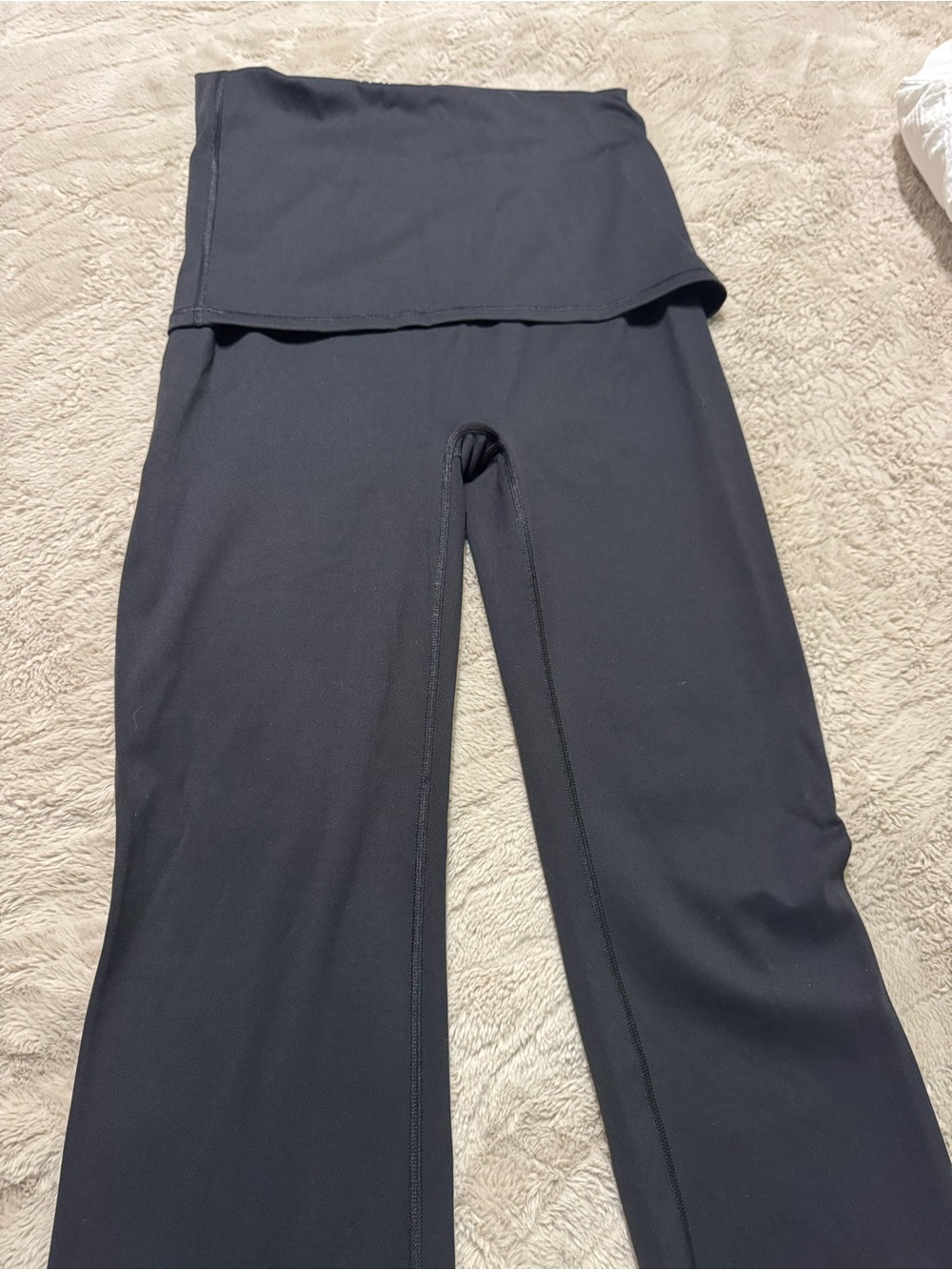 SKIMSxNike - NWT- Matte Foldover Slim Flare Leggings- Size Small- Obsidian - Picture 10 of 16